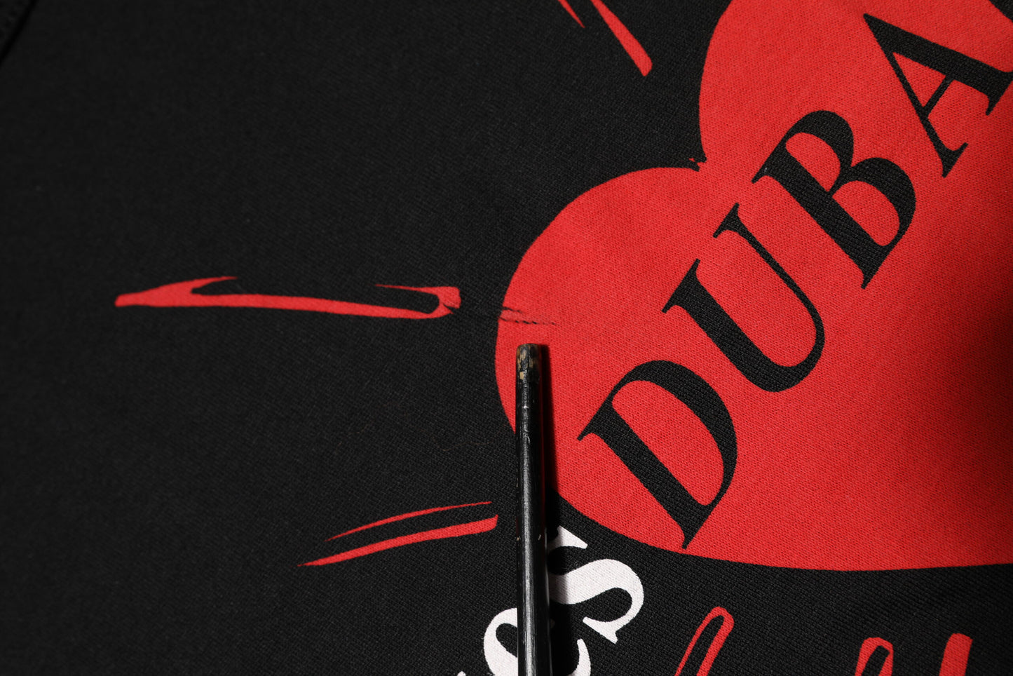 Dolce &amp; Gabbana Black #DGLovesDubai Cotton Crew Neck T-shirt