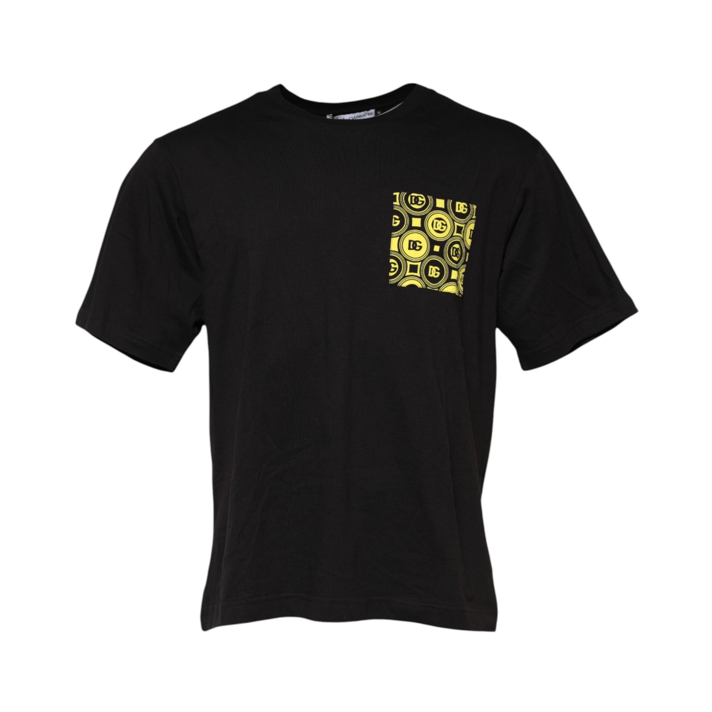 Dolce &amp; Gabbana Black Minimalist Cotton Crew Neck T-shirt