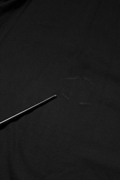 Dolce &amp; Gabbana Black Embossed Logo Cotton Crew Neck T-shirt