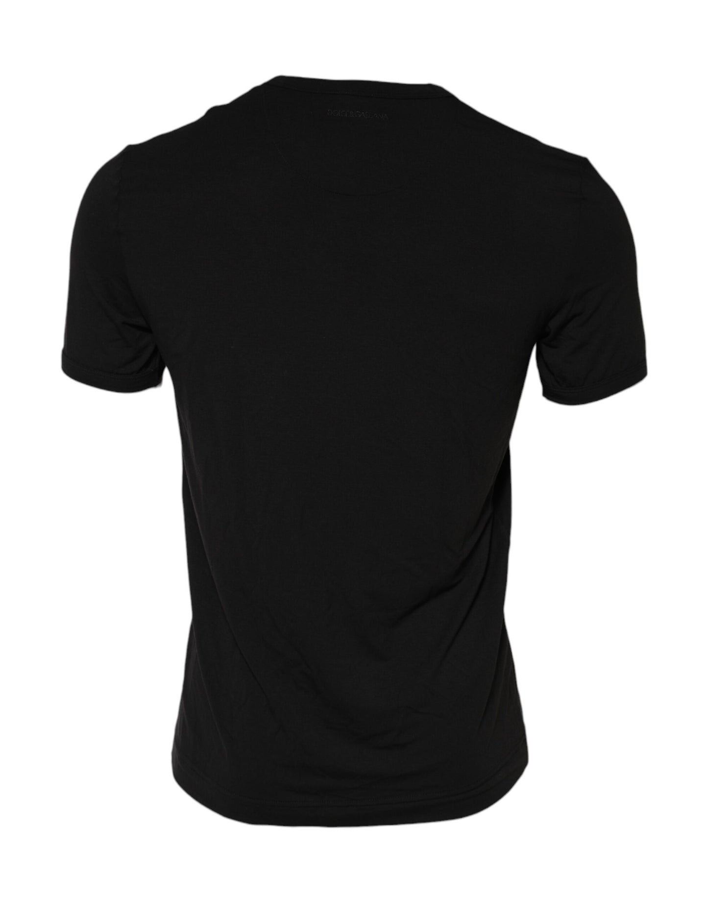 Dolce &amp; Gabbana Black Modal Men Crew Neck Underwear T-shirt