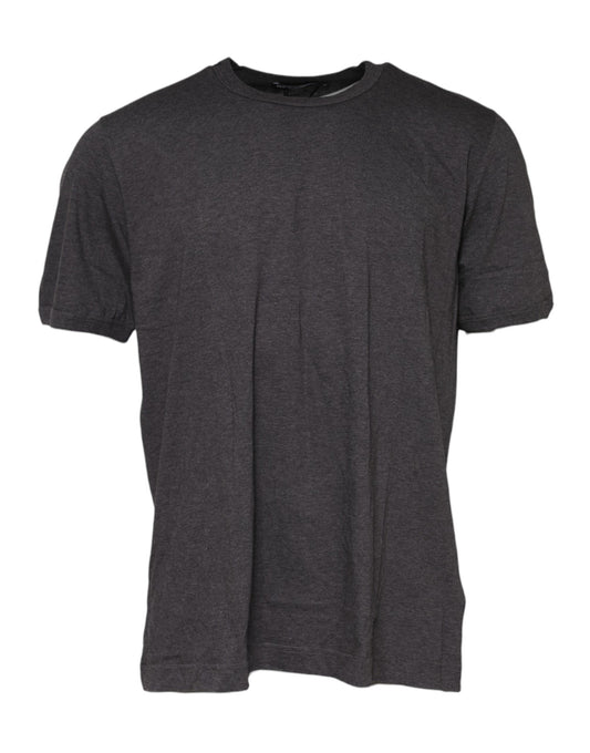 Dolce &amp; Gabbana Dark Gray Crew Neck Short Sleeves T-shirt