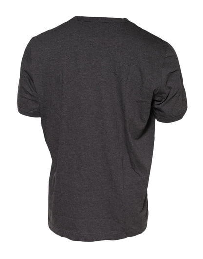 Dolce &amp; Gabbana Dark Gray Crew Neck Short Sleeves T-shirt