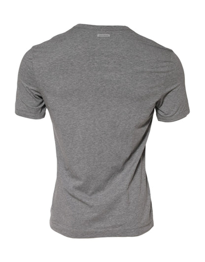 Dolce &amp; Gabbana Gray Crew Neck Short Sleeves Underwear T-shirt