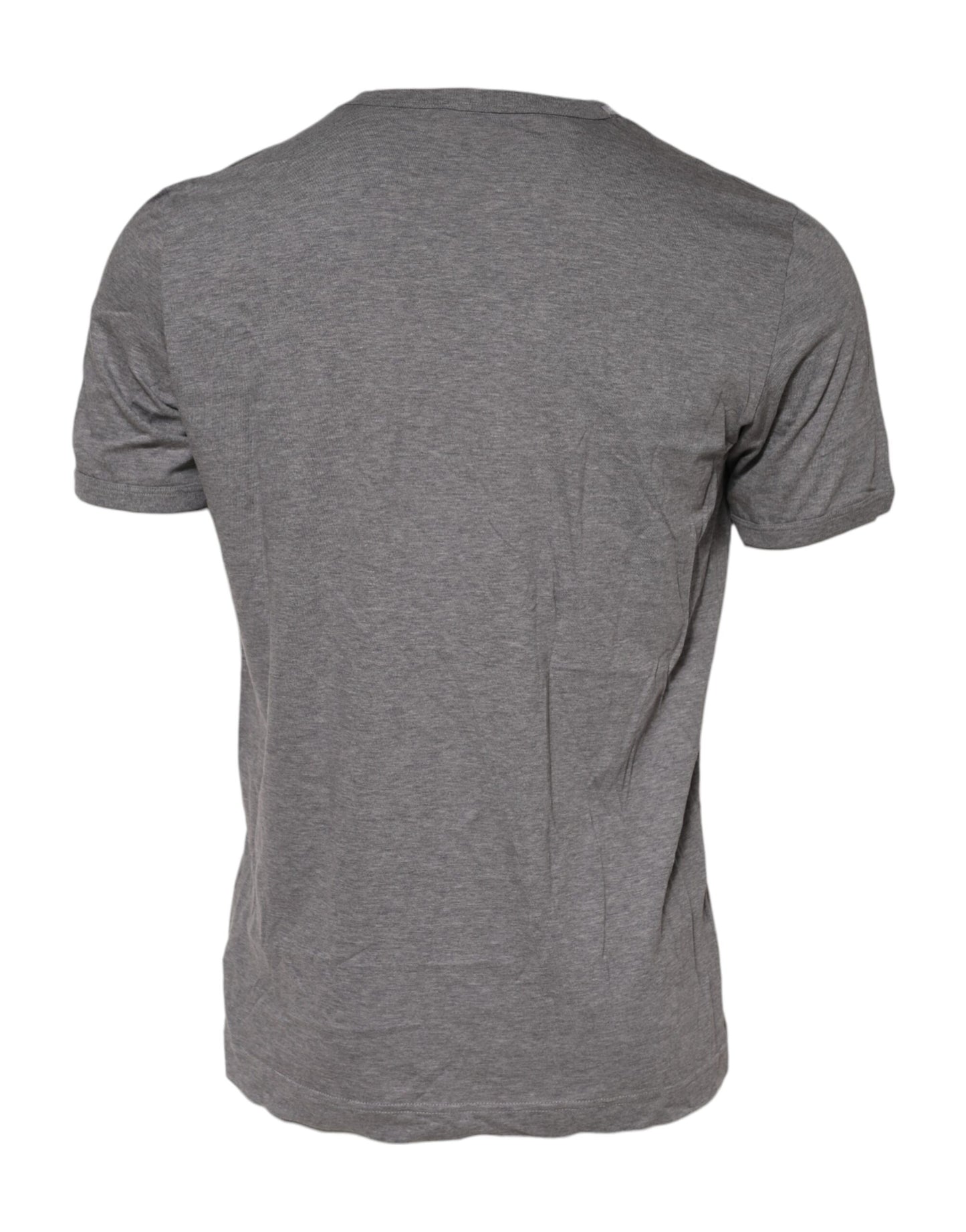 Dolce &amp; Gabbana Gray #DGFamily Cotton Crew Neck T-shirt