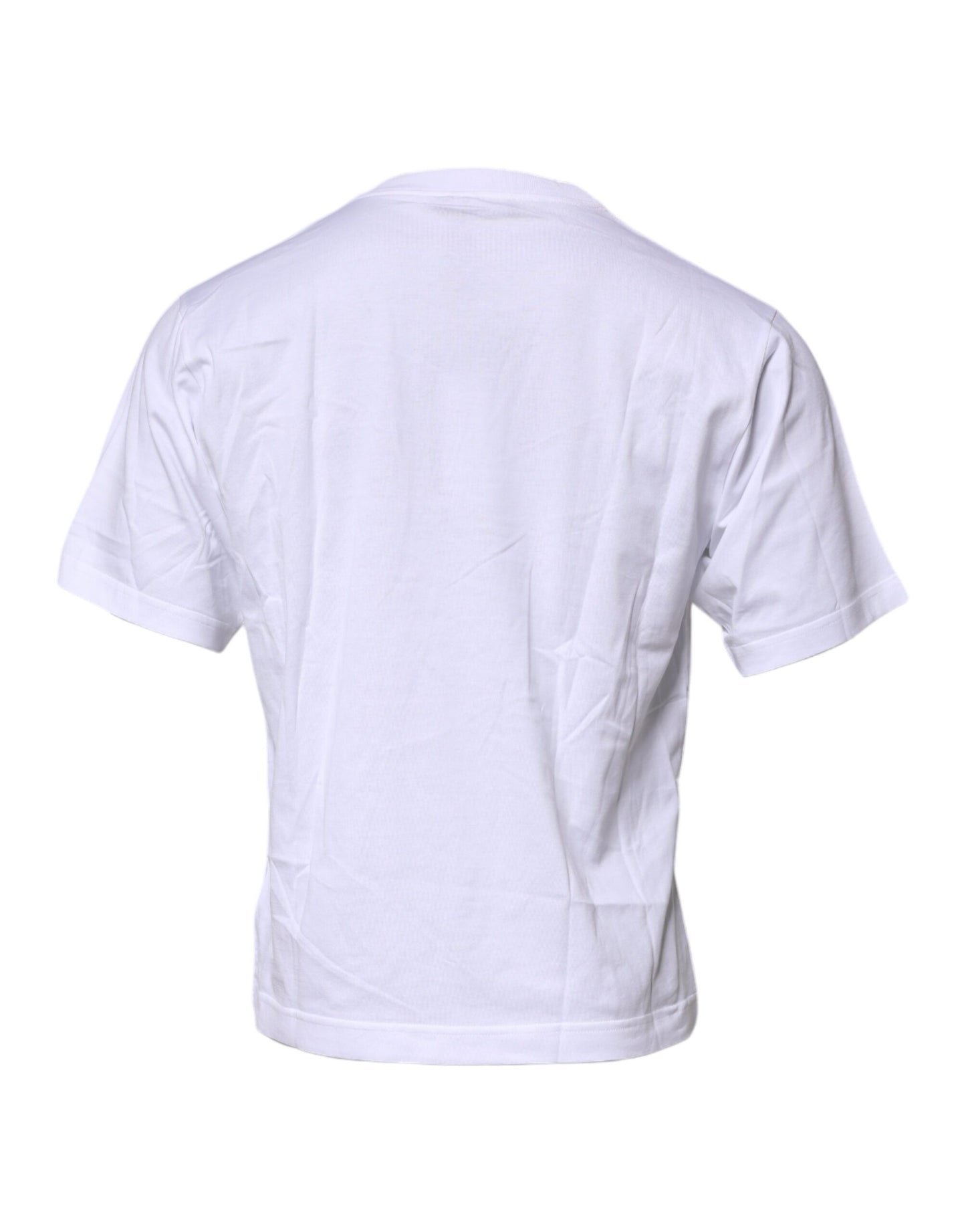 Dolce &amp; Gabbana White Logo Crew Neck Short Sleeves T-shirt