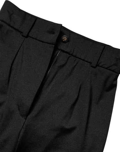 Dolce &amp; Gabbana Black Nylon Leggings Stretch Pants 