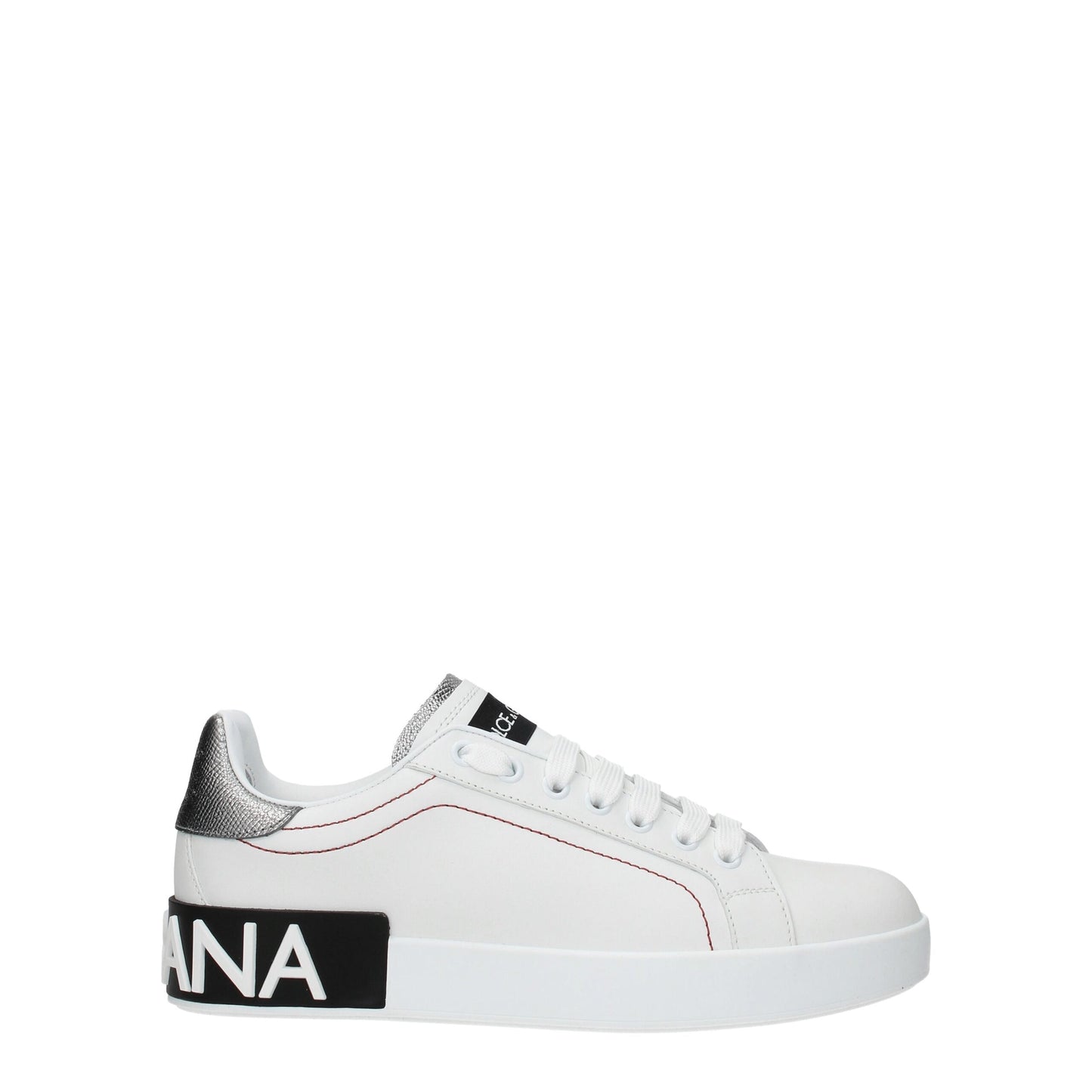 Dolce &amp; Gabbana White Leather Low Tops
