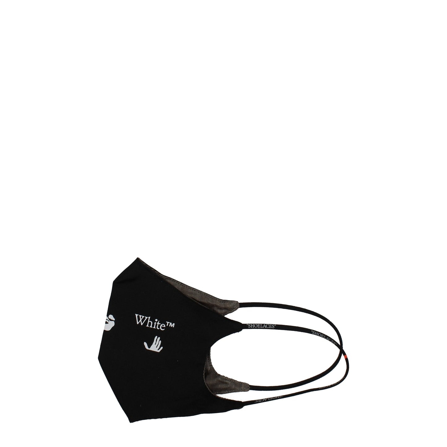 Off White Black Cotton Face Masks