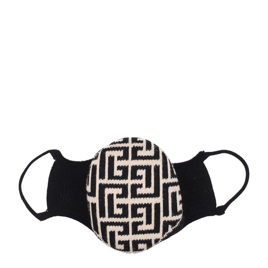 Balmain Beige Cotton Face Masks