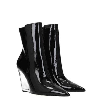 Stuart Weitzman Black Leather Ankle Boots by Stuart Weitzman