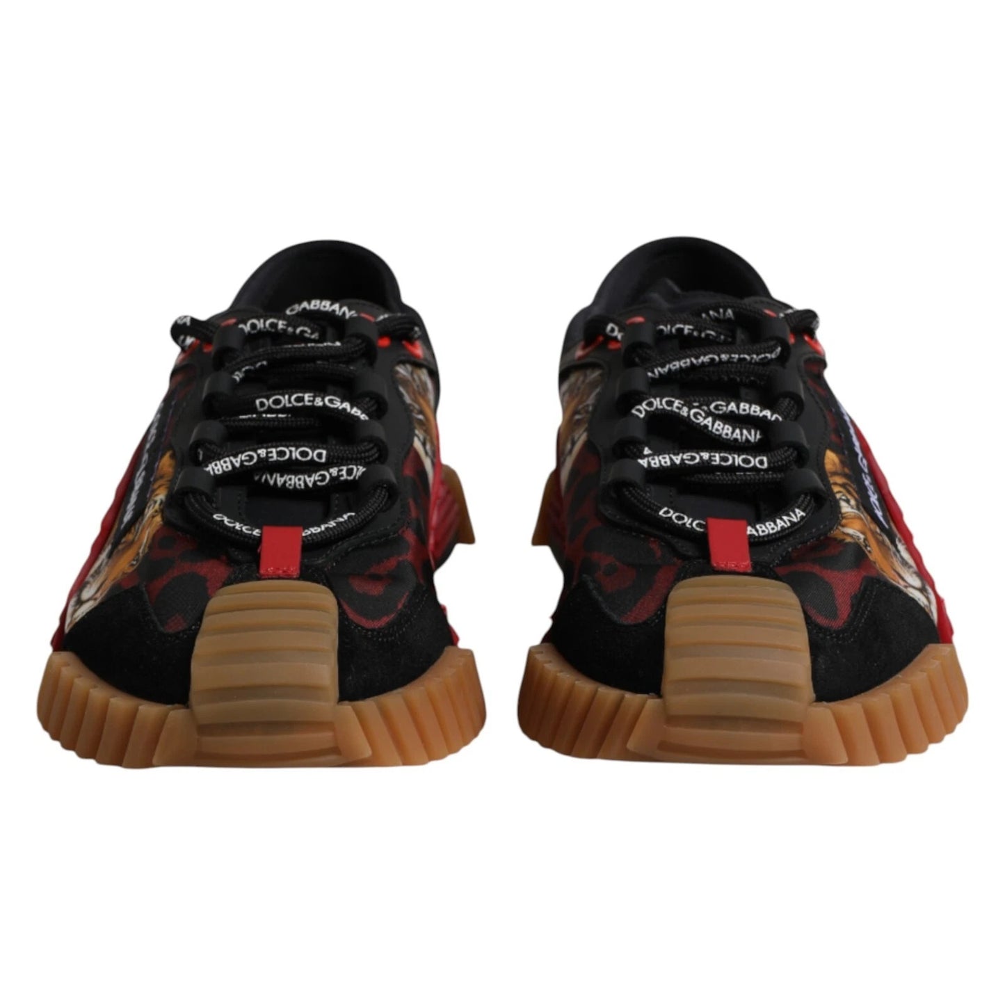 Dolce &amp; Gabbana Black Logo Low Top NS1 Men Sneakers