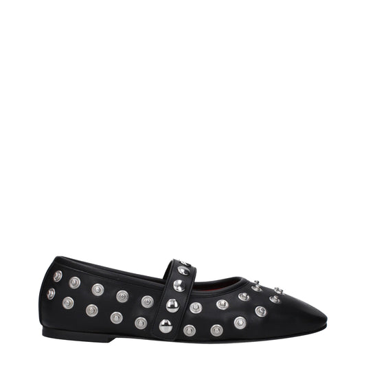 Stella McCartney Eco Leer Ballerina's Zilver Met Studs