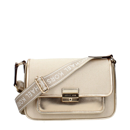 Michael Kors Beige Fabric Crossbody Bags