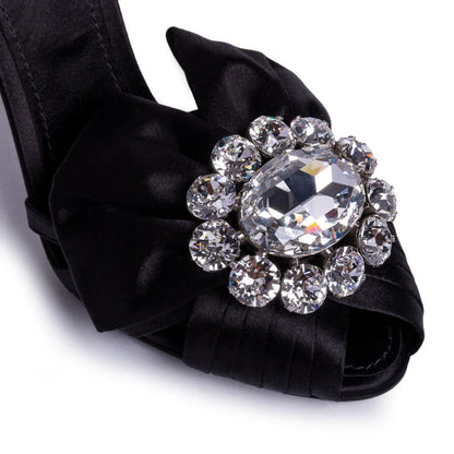 Dolce &amp; Gabbana Black Goatskin Sandal