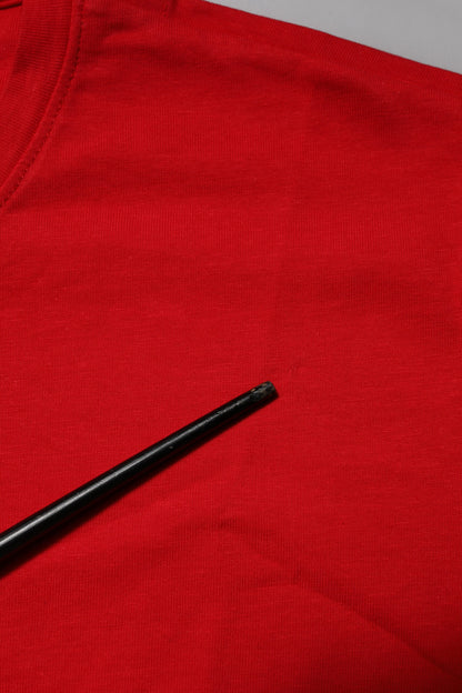Dolce &amp; Gabbana Red Cotton Crew Neck Short Sleeves T-shirt