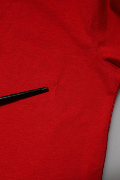 Dolce &amp; Gabbana Red Cotton Short Sleeves Crew Neck Top T-shirt