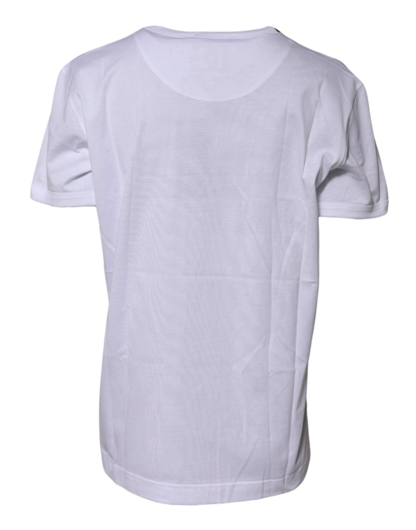 Dolce &amp; Gabbana White Cotton Goodluck 2022 Crew Neck T-shirt