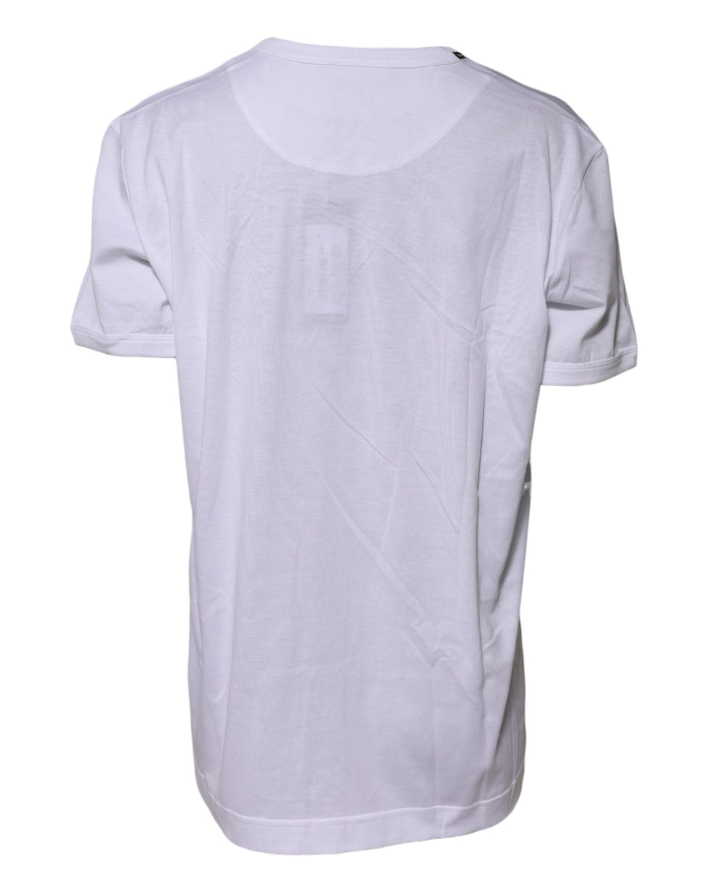 Dolce &amp; Gabbana White Cotton Goodluck 2022 Crew Neck T-shirt