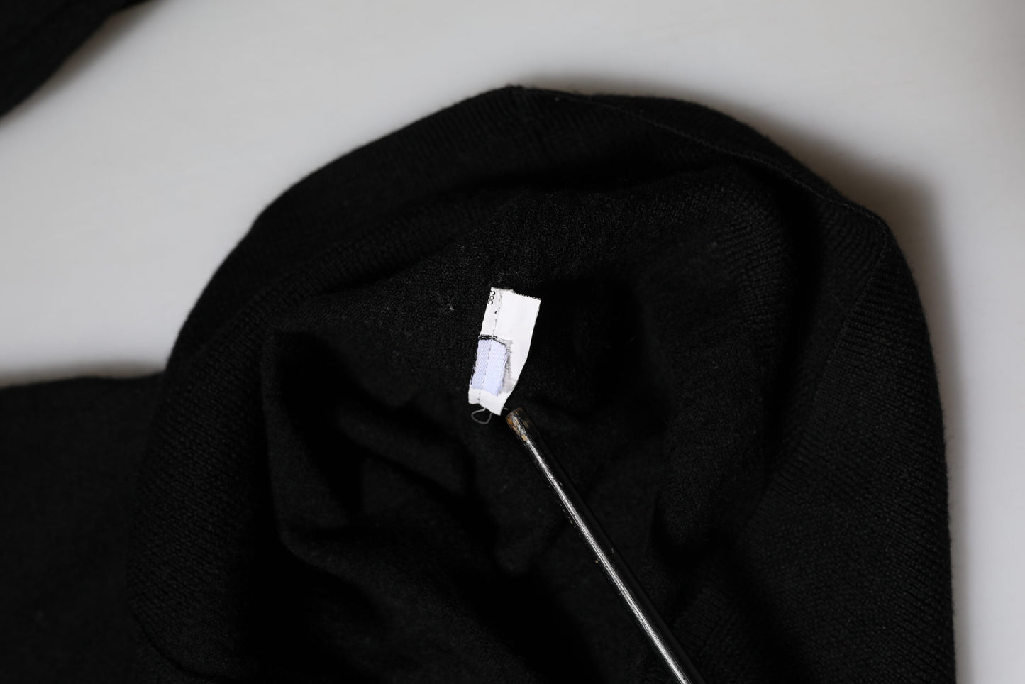 Dolce &amp; Gabbana Black STAFF Round Neck Cardigan Sweater