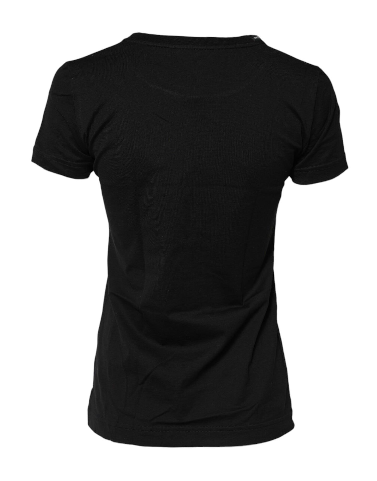Dolce &amp; Gabbana Black Short Sleeves Crew Neck Top T-shirt
