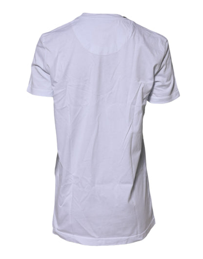 Dolce &amp; Gabbana White Short Sleeves Crew Neck Top T-shirt