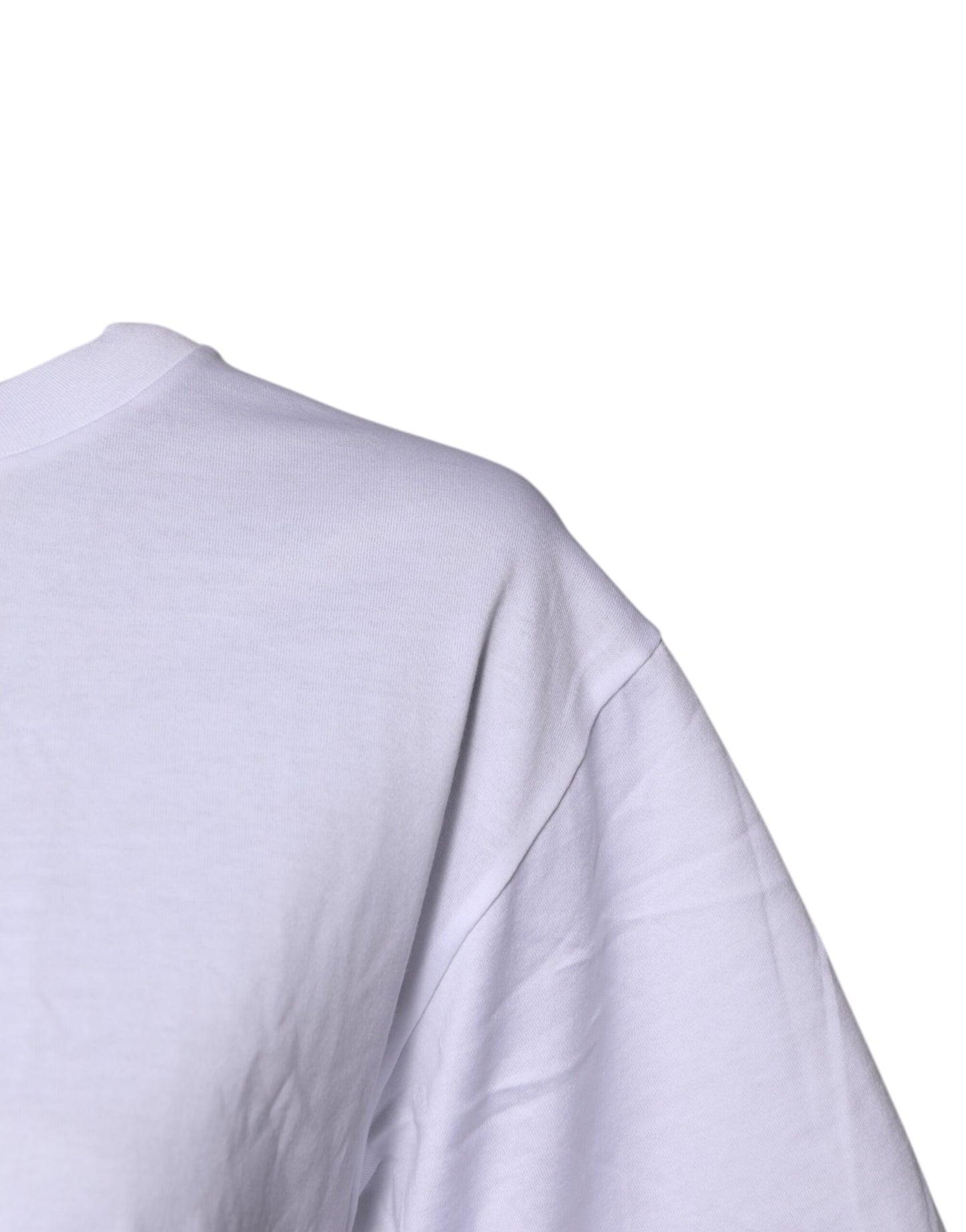 Dolce &amp; Gabbana White Short Sleeves DG Logo Print Top T-shirt