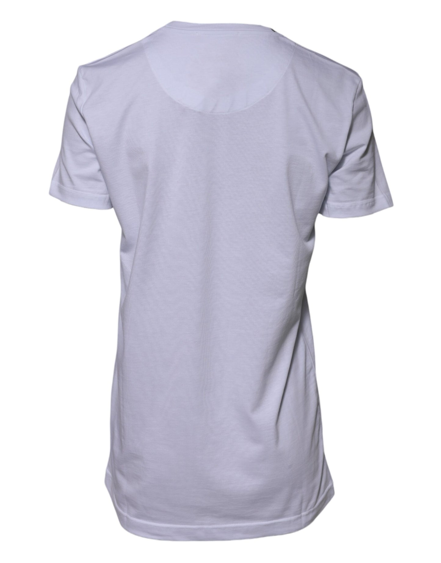 Dolce &amp; Gabbana White Cotton Goodluck 2023 Crew Neck T-shirt