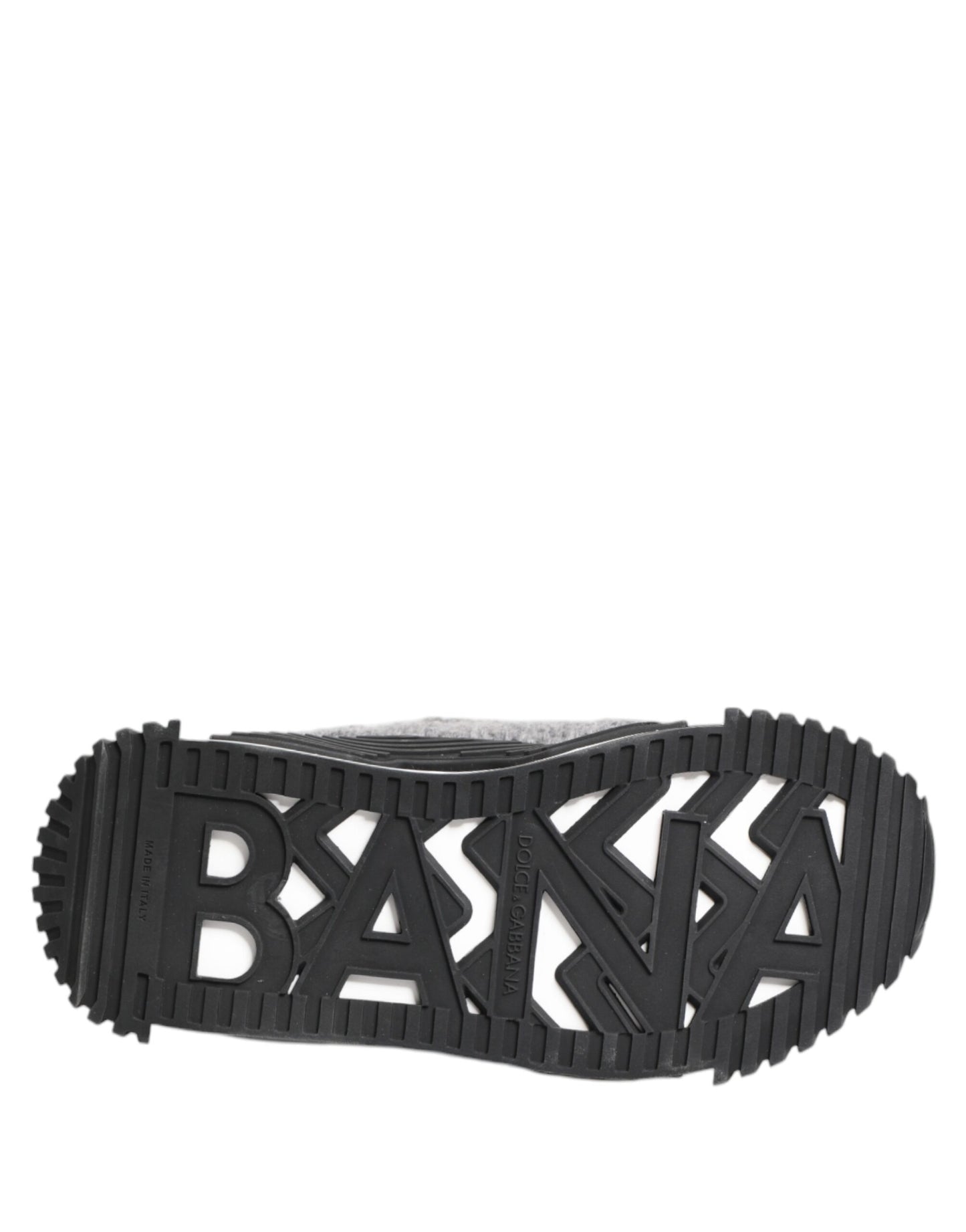 Dolce &amp; Gabbana Black Gray NS1 Low Top Sneakers Shoes