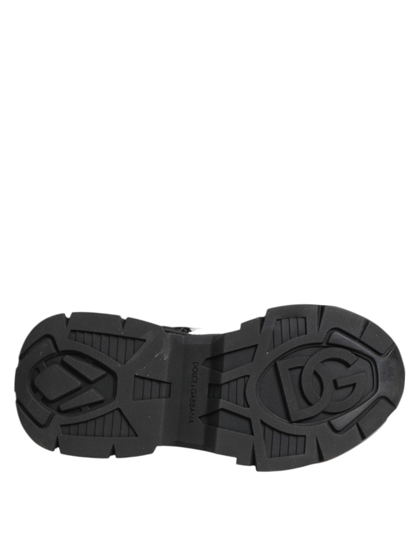 Dolce &amp; Gabbana White Black Logo Airmaster Sneakers Shoes