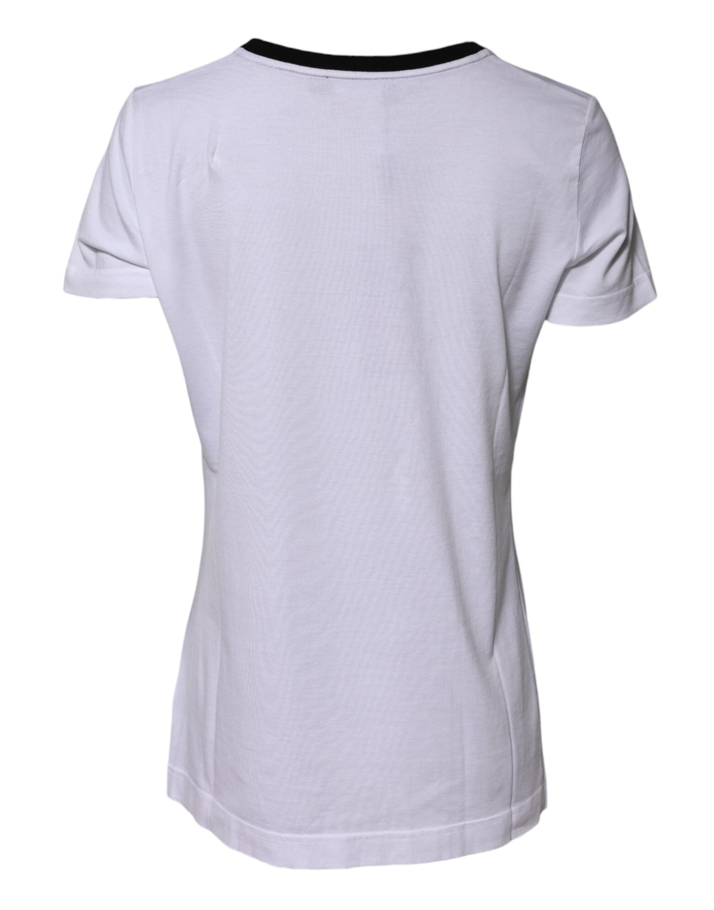 Dolce &amp; Gabbana White Eleganza Cotton Crew Neck Tee T-shirt