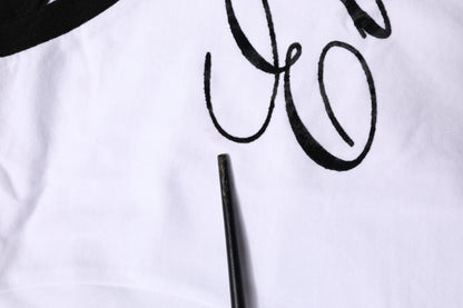 Dolce &amp; Gabbana White Eleganza Cotton Crew Neck Tee T-shirt