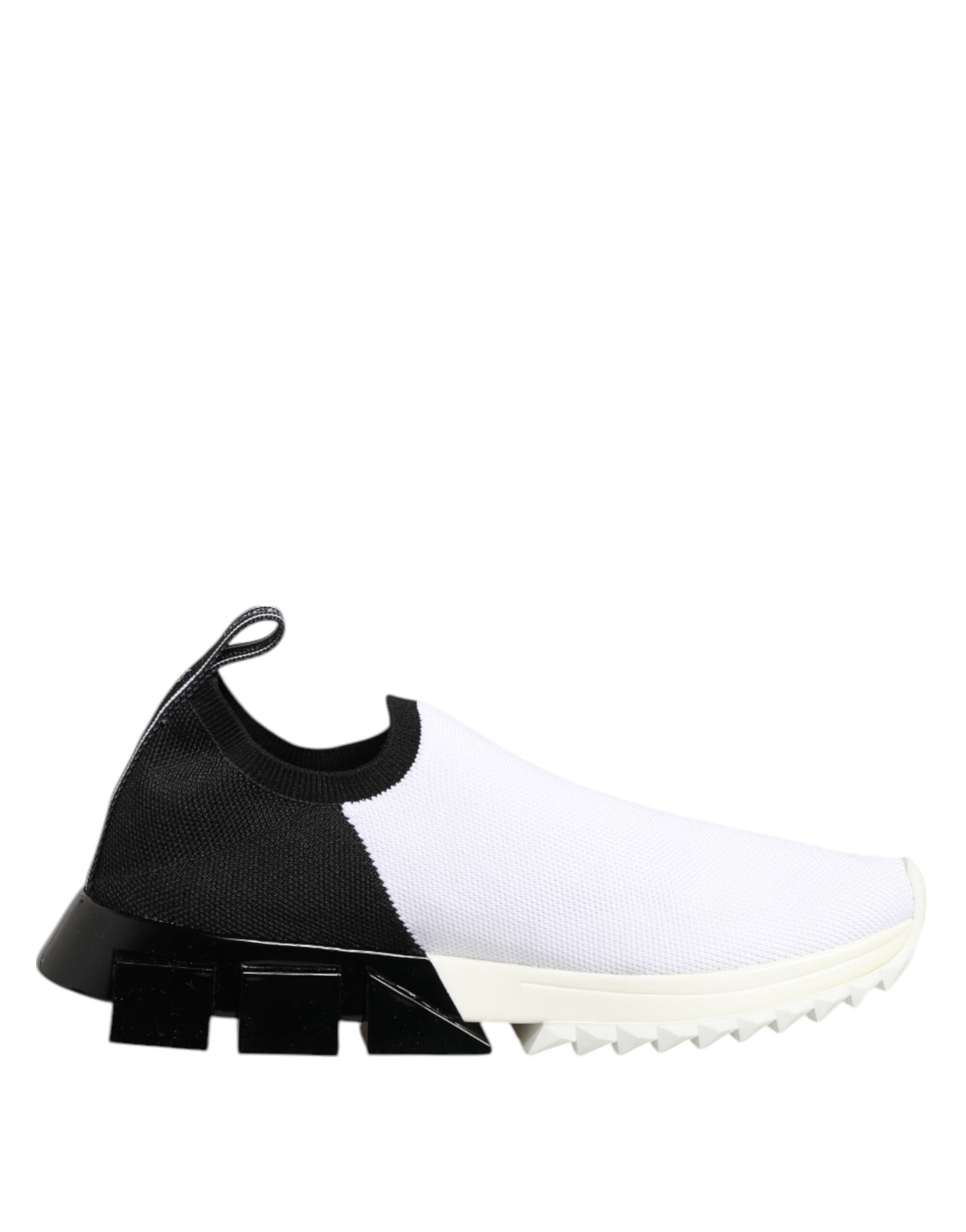 Dolce &amp; Gabbana White Black Low Top Sorrento Sneakers Shoes