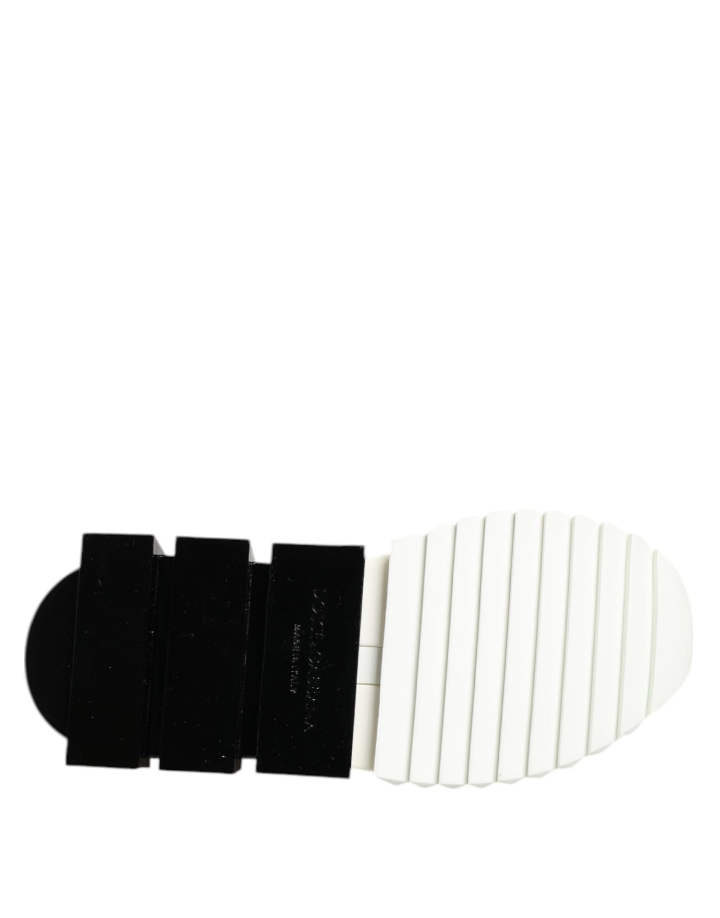 Dolce &amp; Gabbana White Black Low Top Sorrento Sneakers Shoes