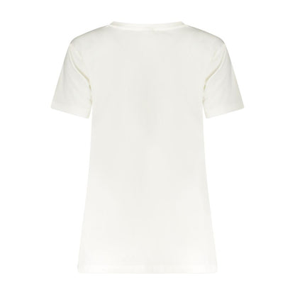 Guess Jeans White Cotton Tops &amp; T-Shirt