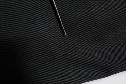 Dolce &amp; Gabbana Black Acetate HighWaist Tapered Trouser Pants