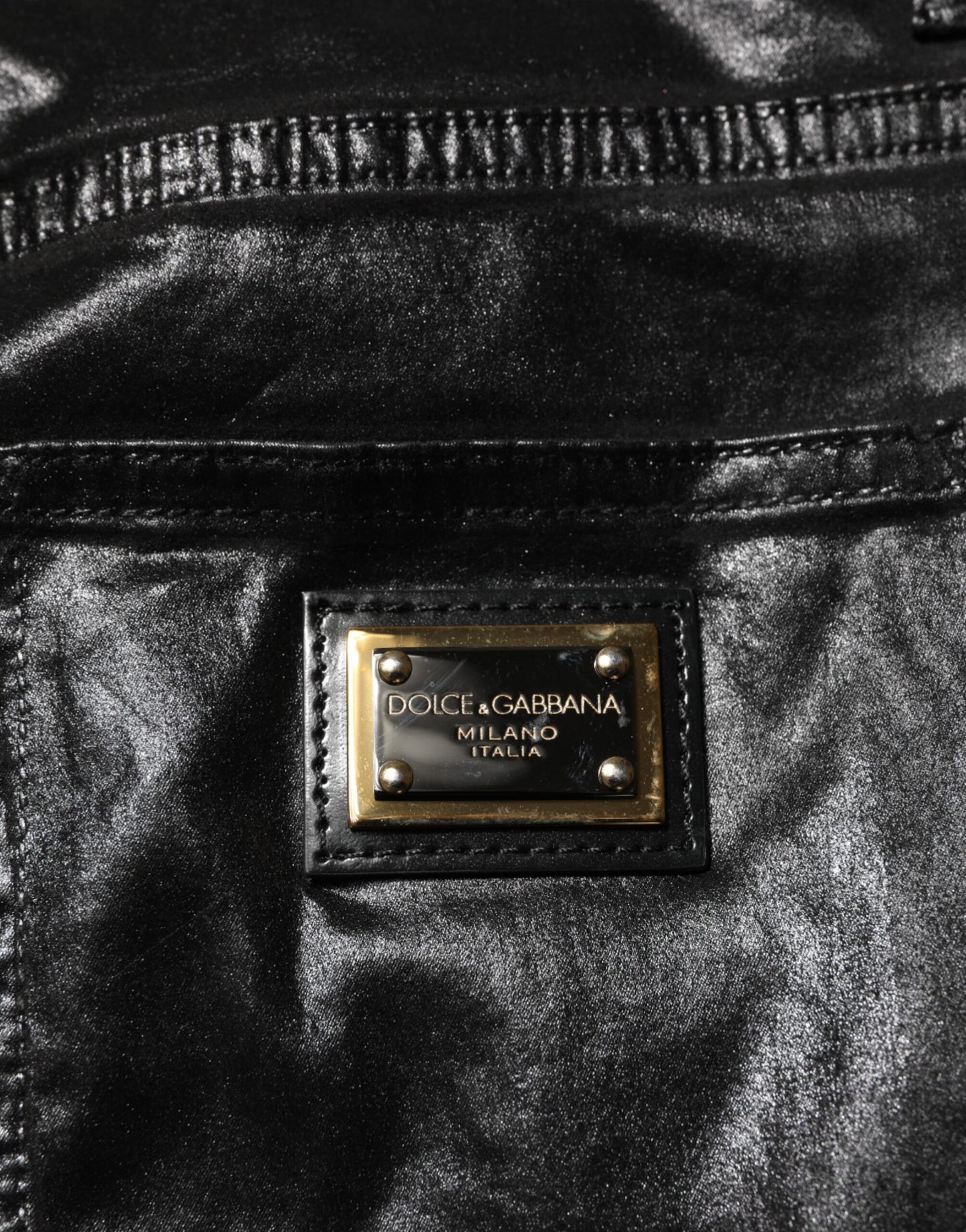 Dolce &amp; Gabbana Black High Waist Skinny GRACE Denim Jeans