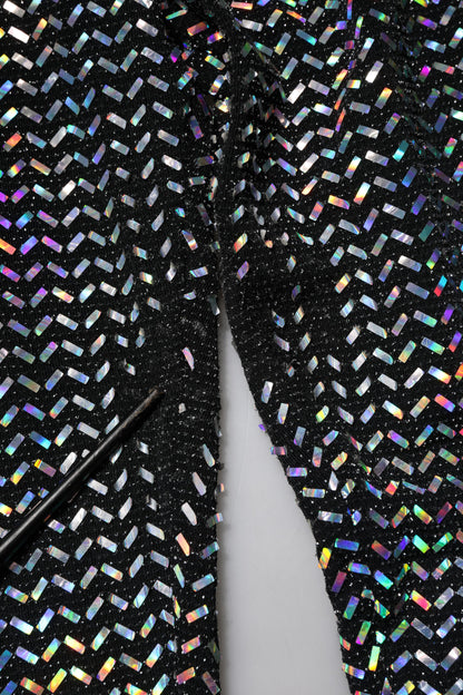 Dolce &amp; Gabbana Multicolor Sequined Leggings Trouser Pants