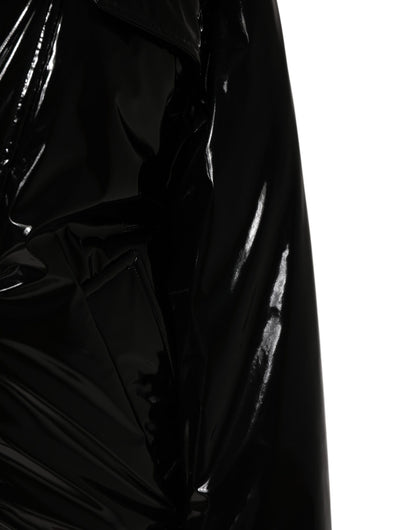 Dolce &amp; Gabbana Polyester Black Quilted Puffer Coat Jacket