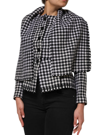 Dolce &amp; Gabbana Multicolor Wool Monochrome Patterned Jacket