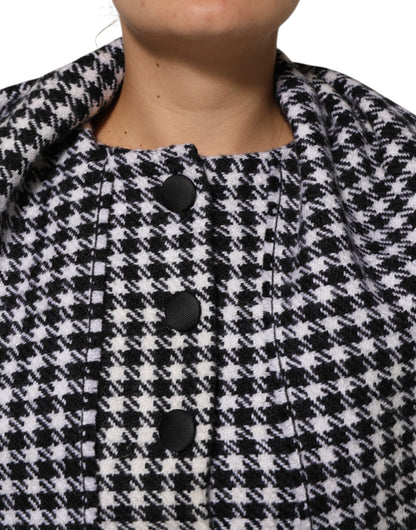 Dolce &amp; Gabbana Multicolor Wool Monochrome Patterned Jacket