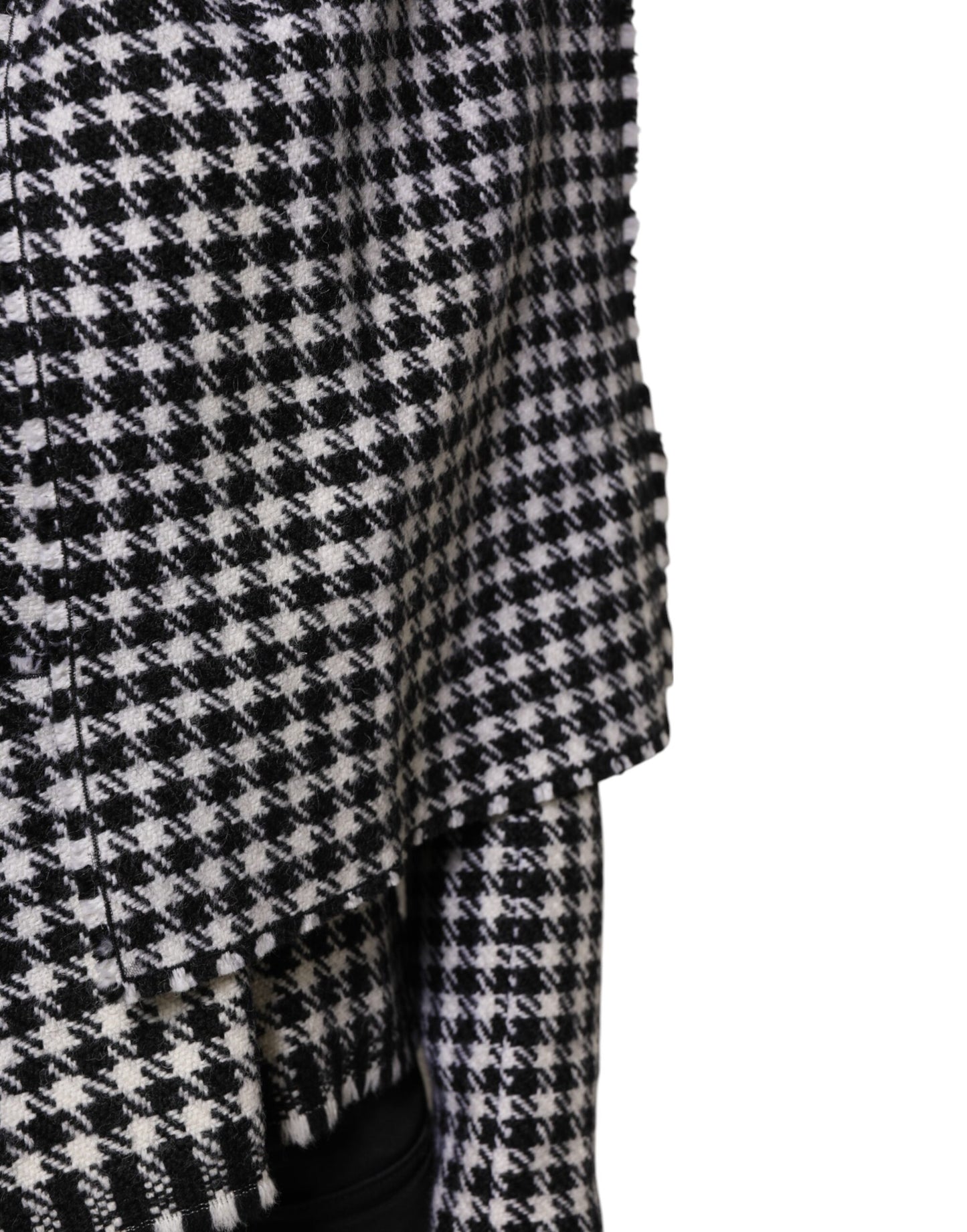 Dolce &amp; Gabbana Multicolor Wool Monochrome Patterned Jacket