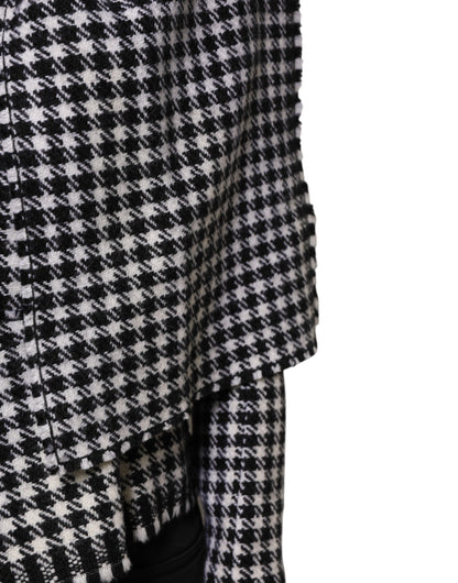 Dolce &amp; Gabbana Multicolor Wool Monochrome Patterned Jacket