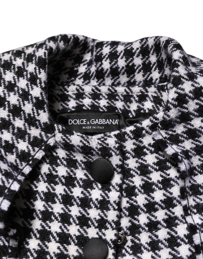 Dolce &amp; Gabbana Multicolor Wool Monochrome Patterned Jacket