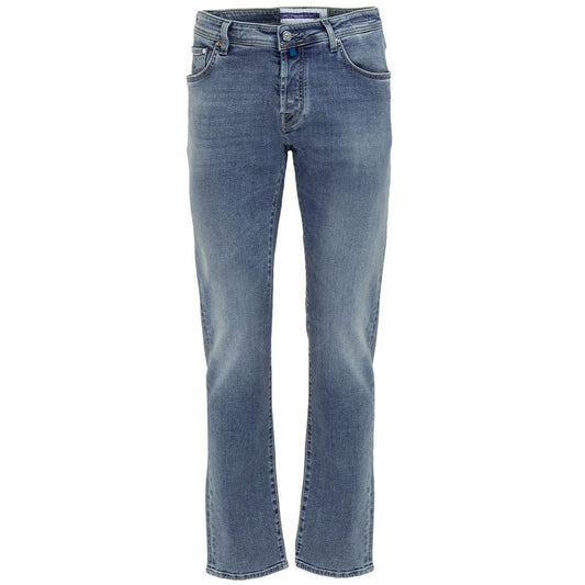 Jacob Cohen Blue Cotton Jeans &amp; Pant