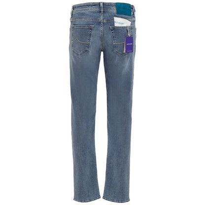 Jacob Cohen Blue Cotton Jeans &amp; Pant