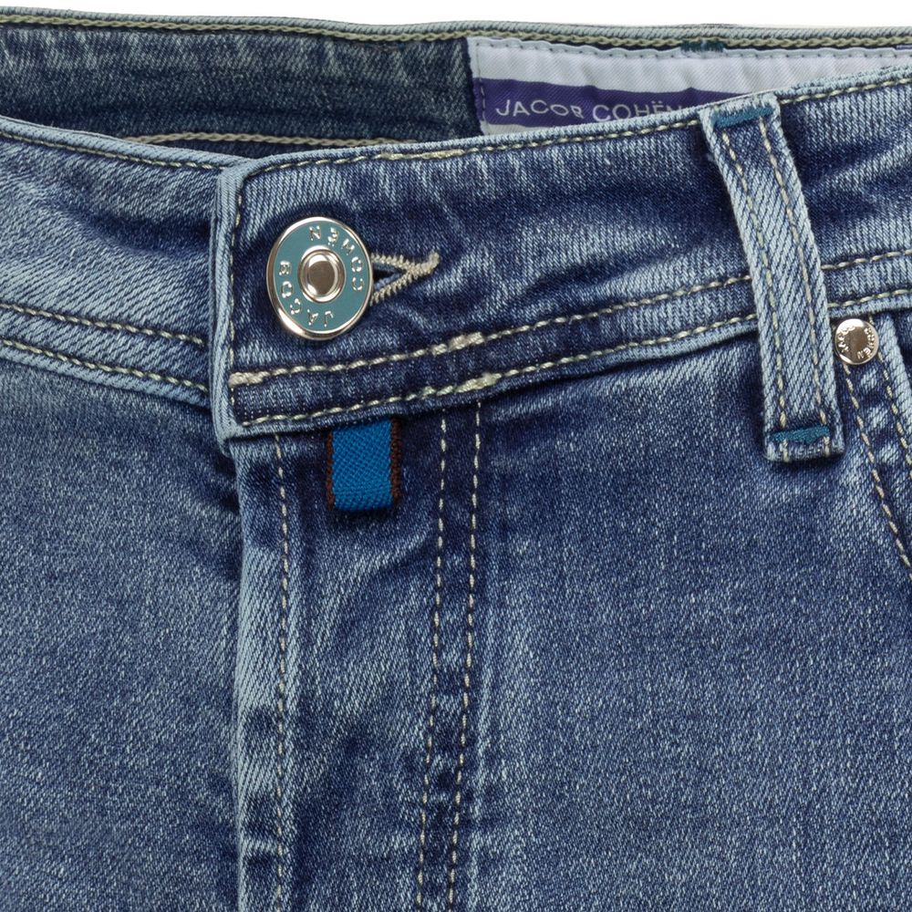 Jacob Cohen Blue Cotton Jeans &amp; Pant