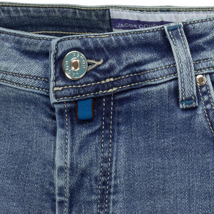 Jacob Cohen Blue Cotton Jeans &amp; Pant