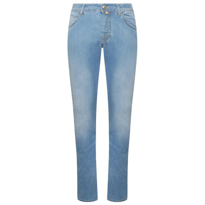 Jacob Cohen Blue Cotton Jeans &amp; Pant