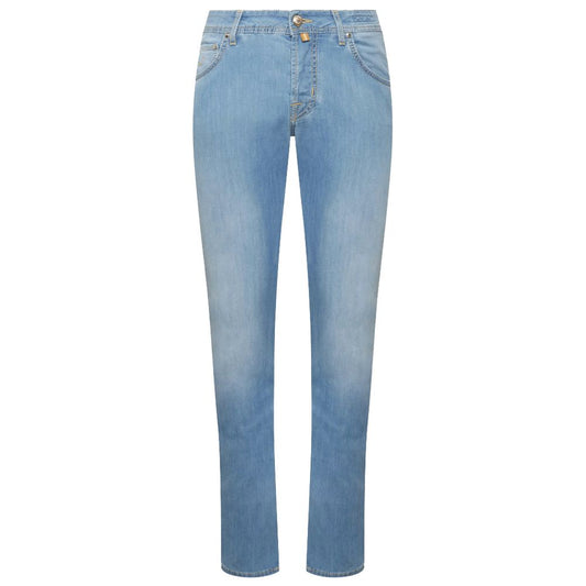 Jacob Cohen Blue Cotton Jeans &amp; Pant