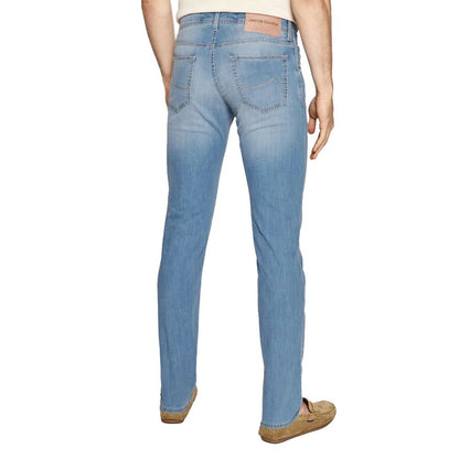 Jacob Cohen Blue Cotton Jeans &amp; Pant